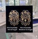 Elisa - Brystsølje, hvit & forgylt thumbnail