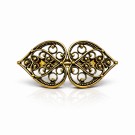 Hårspenne filigran, gammelforgylt thumbnail