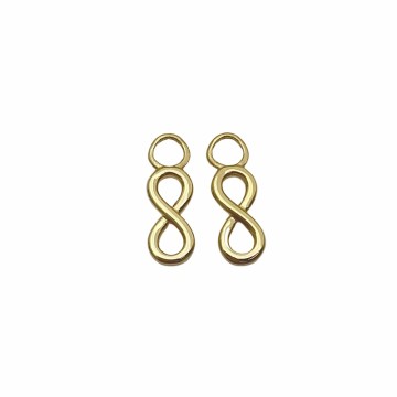 Golden infinity charms