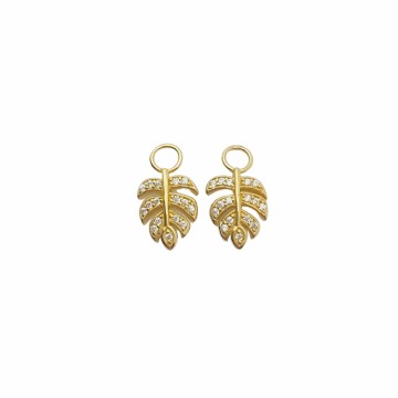 Golden leaf charm