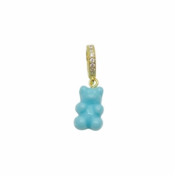 Lys blå bamse med bling