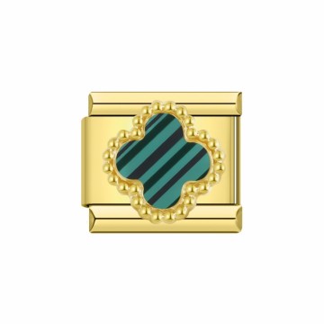 Firenze ledd - gull m/ grønn kløver