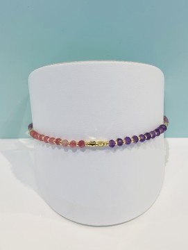 Bella - powder crystal & amethyst