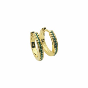Maddie golden green hoops