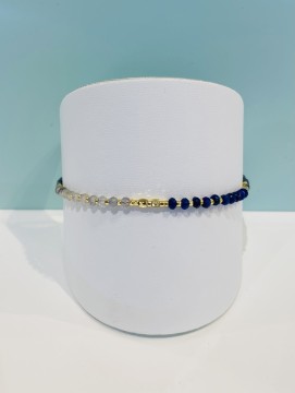Bella - grey jade &  blue agat