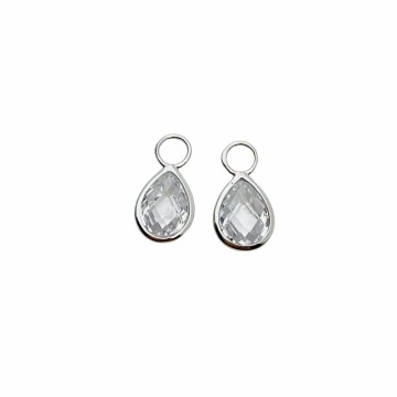Drop crystal charms