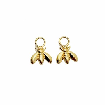 Golden bee charms
