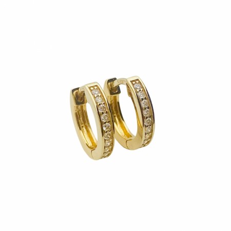 Maddie golden clear hoops