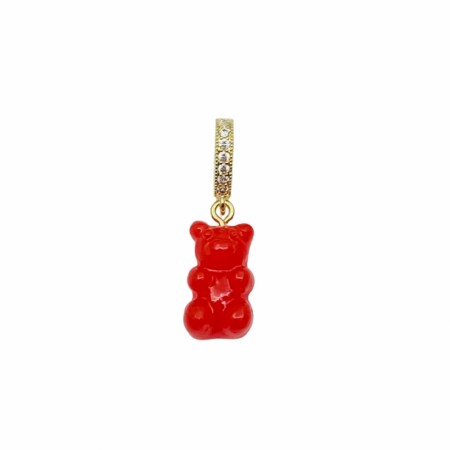 Rød bamse med bling