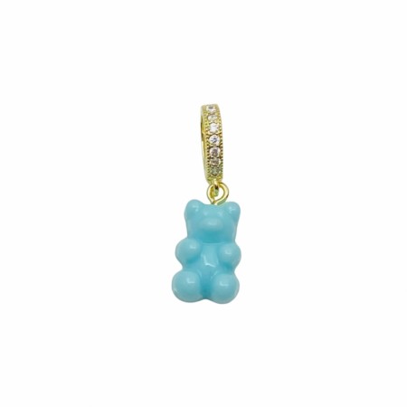 Lys blå bamse med bling
