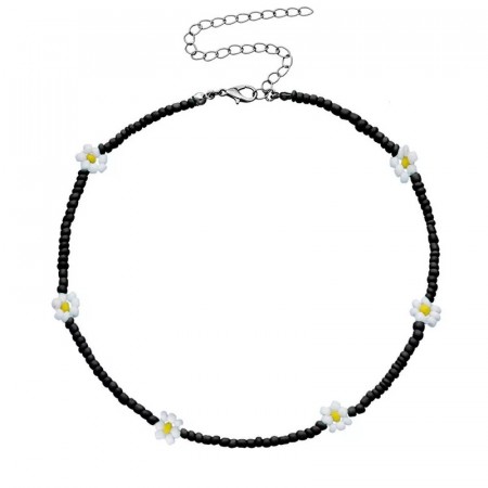 Flower choker - svart