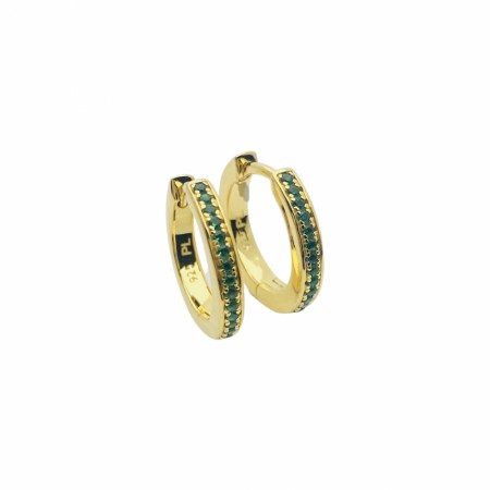 Maddie golden green hoops