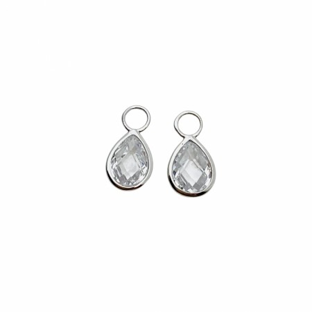 Drop crystal charms